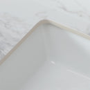 Elegant Bathroom Vanity Top With Rectangular Ceramic Sink And Backsplash