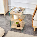 Modern 3 Layer Bedside Cabinet With Storage Function