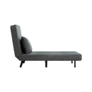 3 In 1 Foldable Linen Chaise Lounge With Adjustable Backrest