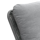 Contemporary Minimalist Wicker Rocking Chair With Soft Polyester Cushions