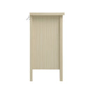 Hollowed Out Cabinet With 2 Door 3 Drawers, American Furniture, Suitable For Bedroom, Living Room, Study - Natural