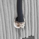 Single Sofa Couch With Storage Space, Movable Ottoman, USB Ports, Cup Holders, Phone Holder