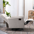 Modern Upholstered Rocker Nursery Chair Plush Seating Glider Swivel Recliner Chair