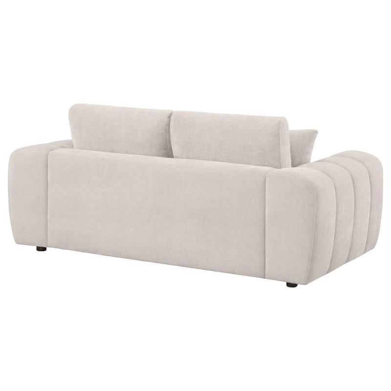 Burnett - Chenille Upholstered Wide Arm Loveseat