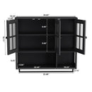 3 Door Wall Cabinet With Glass Door And Towel Bar