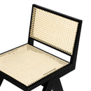 Chandigarh Dining Room Chairs With Natural Rattan (Set of 2)
