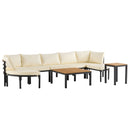 Outdoor Sectional Sofa Set Patio Seating Group With Cushions