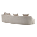 Elegant Curved Sectional Sofa With Full Foam Comfort