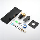 Modern Stainless Steel Waterfall Bathroom Sink Faucet With Single Handle Wall Mount