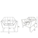Modern Lounge Chair With Button Tufting