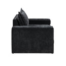 Chenille Upholstered Accent Chair With Wide Armrests And Ergonomic Back Support