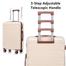 3 Pieces Set 20" / 24" / 28" Spinner Wheel Luggage With Combination Lock