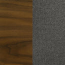 Alfredo - Dining Side Chair (Set of 2) - Gray And Natural Walnut