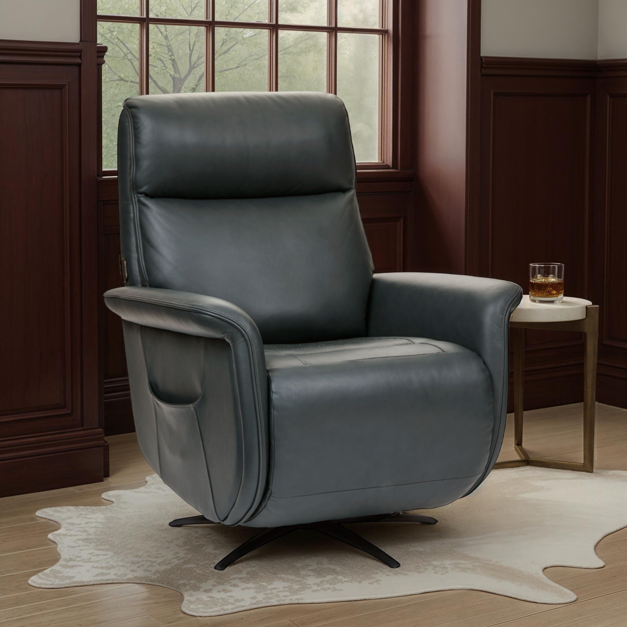 Haven - Power Swivel Recliner With Power Headrest, Lumbar, Heat, Massage & Ventilation