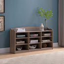 Entryway Shoe Storage Bench, Nine Storage Shelves, Entryway Organizer