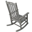 Oversized Porch Rocker Chair With Wide Seat And Tall Backrest