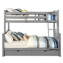 Haley II - Twin Over Full Bunk Bed With Storage - Gray