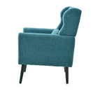 Modern Accent Chair Upholstered Foam Filled Living Room Chairs Comfy Reading Chair Mid-Century Modern Chair With Chenille Fabric Lounge Arm Chairs Armchair For Living Room Bedroom