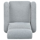 Push Back Recliner Armchair Upholstered Recliner Chair Single Sofa With Adjustable Backrest