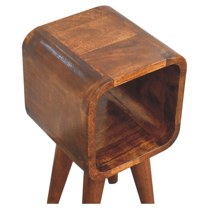 Minimalist Open Curved Nightstand