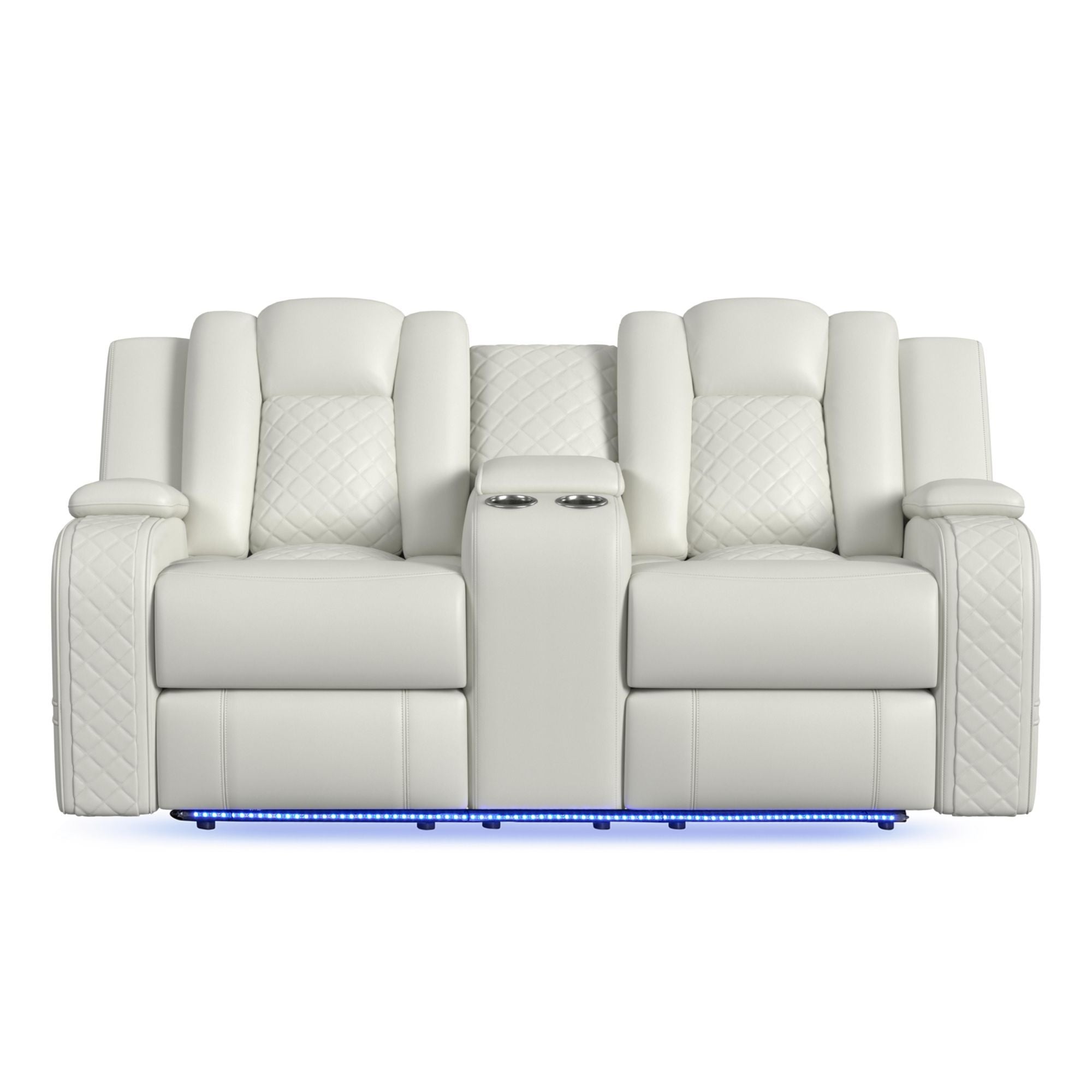 Carlo - Power Motion Loveseat With Power Headrest, Console And LED