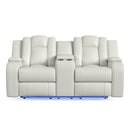 Carlo - Power Motion Loveseat With Power Headrest, Console And LED