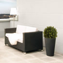 Artificial Ball Topiary Tree Decoration In Pot (Set of 2) - Green