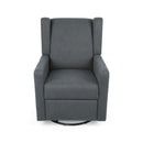 Landau Contemporary Fabric Upholstered Swivel Recliner