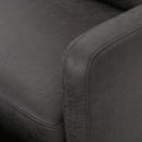 Alma - Contemporary Upholstered Loveseat Recliner - Slate