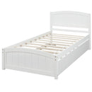 Platform Bed & Headboard, Footboard And Wood Slat Support