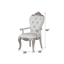 Gorsedd - Chair (Set of 2) - Cream Fabric & Antique White - Atlantic Fine Furniture Inc