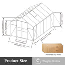 Gain Height Windproof Greenhouse All Season Outdoor Garden Shelter