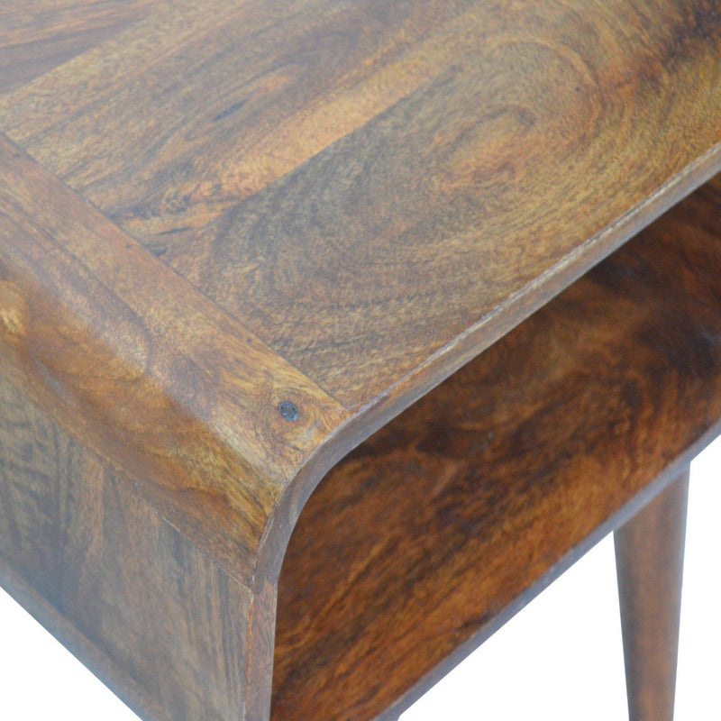 Minimalist Open Curved Nightstand