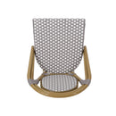 Outdoor Rattan And Aluminum French Bistro Chair Set