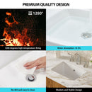 Modern Rectangular Undermount Bathroom Sink With Overflow Ceramic