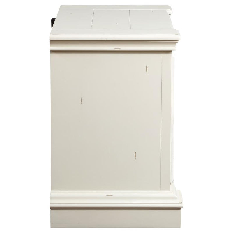 Evelyn - 2-Drawer Nightstand - Distressed White