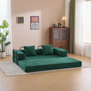 Floor Couch, Convertible Floor Sofa Bed With Pillow Back Support Armrest