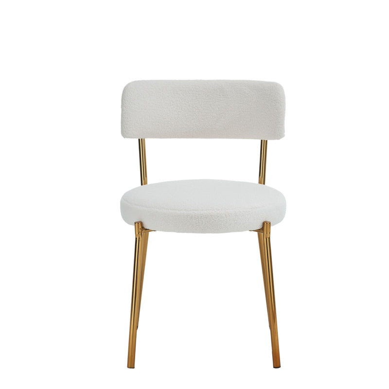 Mid-Century Modern Dining Chairs - Gold Legs