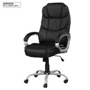 Upholstered Office Chair, Adjustable Height Swivel Chair - Black