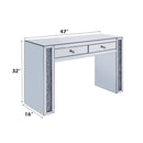 Noralie - Vanity Desk - Mirrored & Faux Diamonds - Atlantic Fine Furniture Inc
