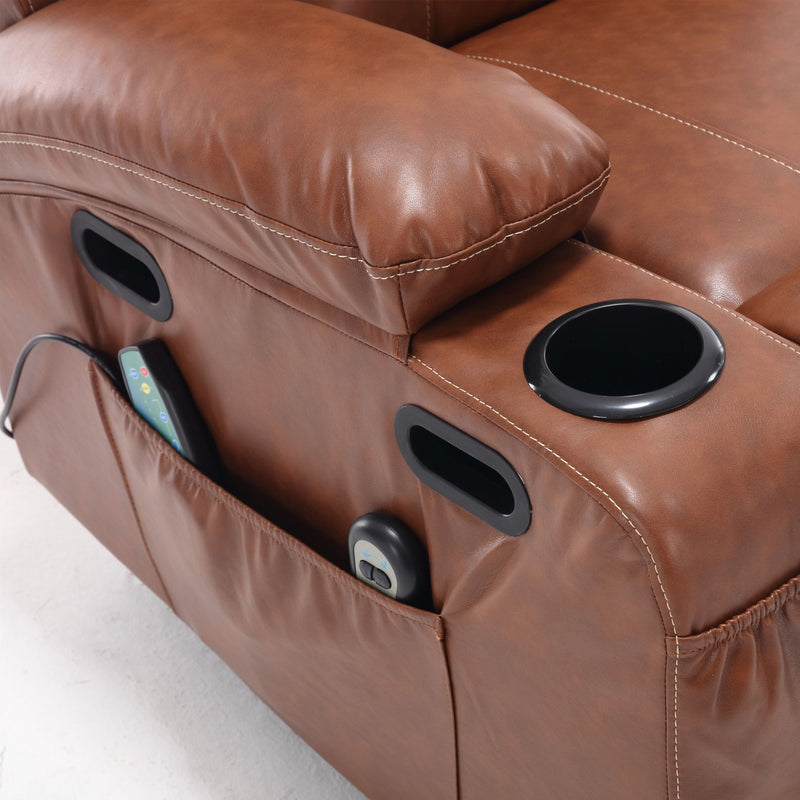 Cozy Electric Power Lift Recliner Chair Sofa For Elderly With Vibration Massage And Lumbar Heat