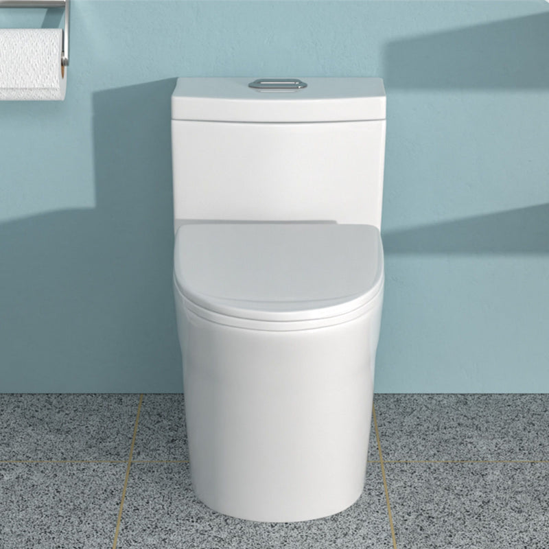 1 Piece Toilet For Bathroom, Dual Flush 1.24 / 1.43 Gpf, Soft Closing Seat - White