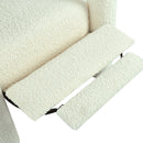 Push Back Recliner Armchair Upholstered Recliner Chair Single Sofa With Adjustable Backrest