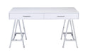 Coleen - High Gloss Writing Desk With USB