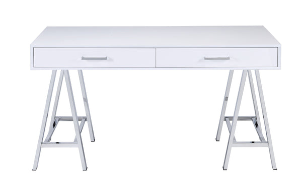 Coleen - High Gloss Writing Desk With USB