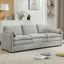 Cozy Upholstered 3 Seater Sofa Plush Cushion For Living Room