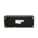 Textured Fabric Ottoman Bench With Hinged Lid