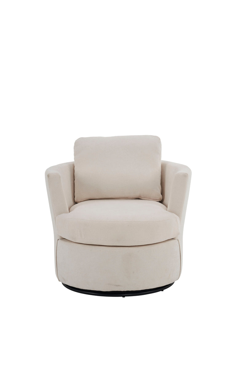 Swivel Barrel Chair, Comfy Round Accent Sofa Chair For Living Room, 360 Degree Swivel Barrel Club Chair, Leisure Arm Chair