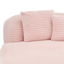 Modern Chaise Lounge Sofa Boneless Couch With Supportive Pillows