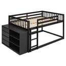 Bunk Bed With 4 Drawers And 3 Shelves